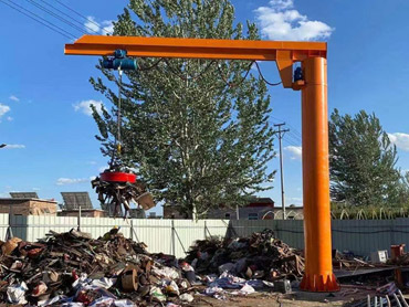 Ulkopuolinen sähköinen 360 asteen pyörivä jib-kraani